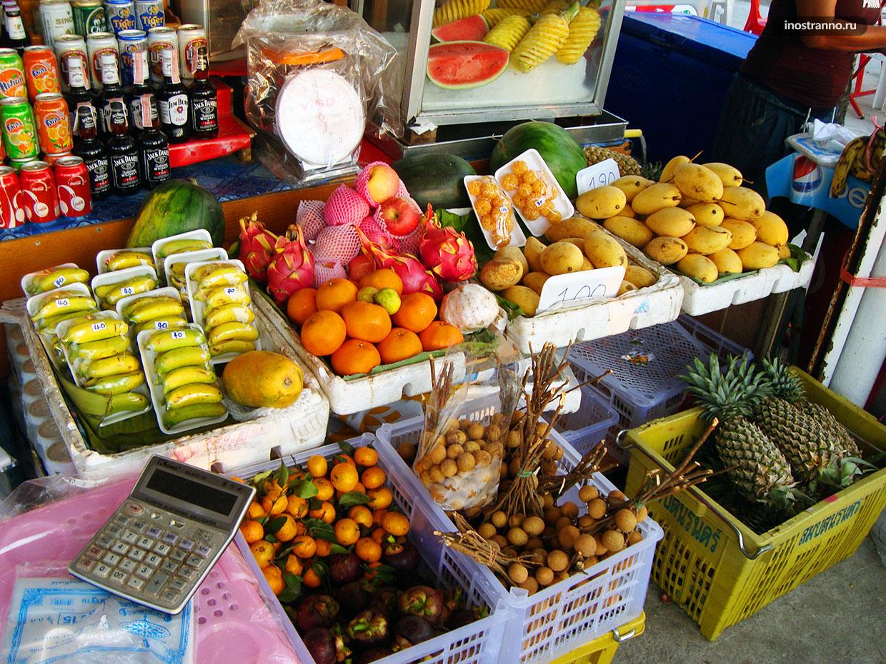 Цена тайских фруктов