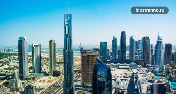 Фото Дубая с высоты смотровой площадки Sky Views Observatory